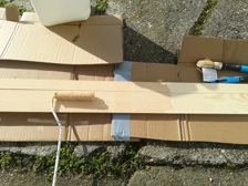 Peinte des chambranles avant la pose