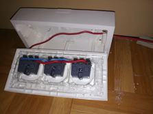 Préparation du bloc des 3 prises