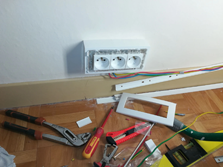 Mise en place du bloc et de la goulotte