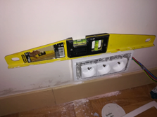 Mise à niveau du bloc avant serrage définitif